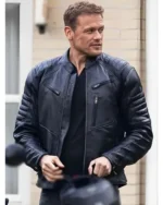 Sam Heughan The Couple Next Door 2023 Leather Jacket