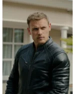 Sam Heughan The Couple Next Door 2023 Leather Jacket