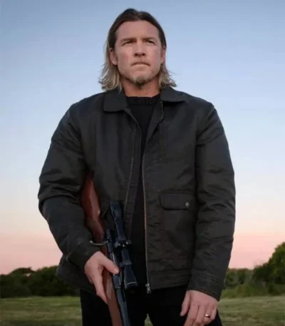 Sam Worthington Transfusion Black Cotton Jacket