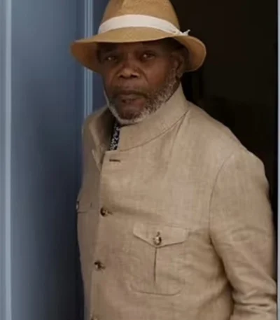 Samuel L. Jackson Argylle 2024 Beige Coat