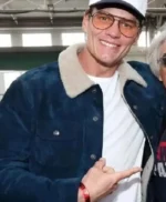 Super Bowl Party Tom Brady Blue Suede Jacket