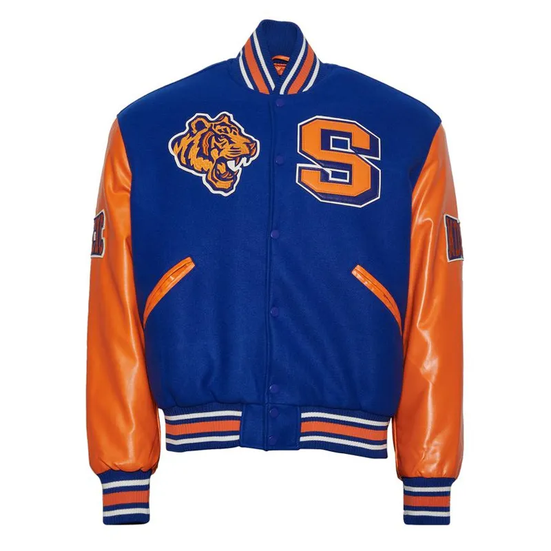Savannah State University Royal and Orange Varsity Jacket Savannah State University Royal and Orange Varsity Jacket