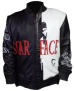 Scarface Al Pacino Black Leather Jacket