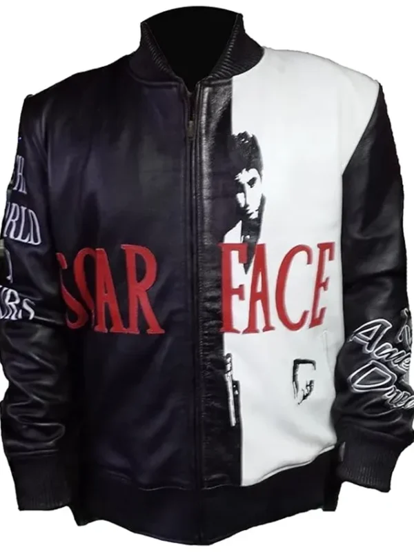 Scarface Al Pacino Black Leather Jacket