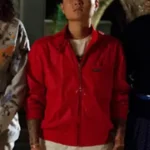 Scream Queens Jeanna Han Red Bomber Jacket