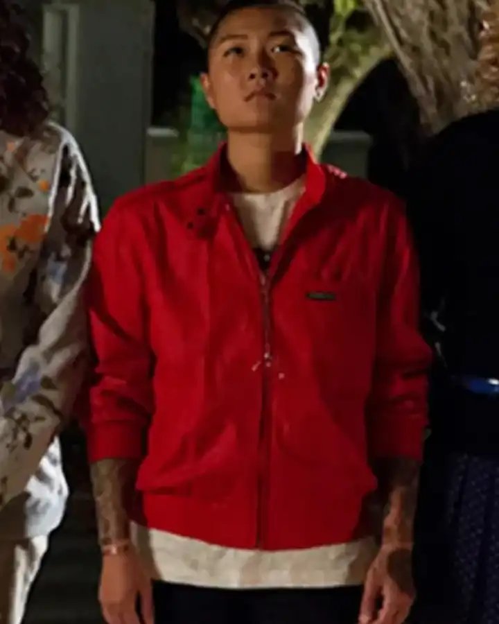 Scream Queens Jeanna Han Red Bomber Jacket Scream Queens Jeanna Han Red Bomber Jacket