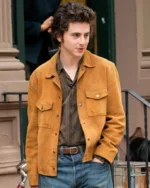 A Complete Unknown Timothée Chalamet Suede Jacket