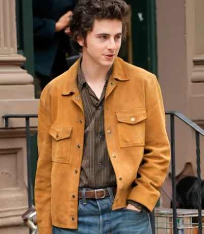 A Complete Unknown Timothée Chalamet Suede Jacket
