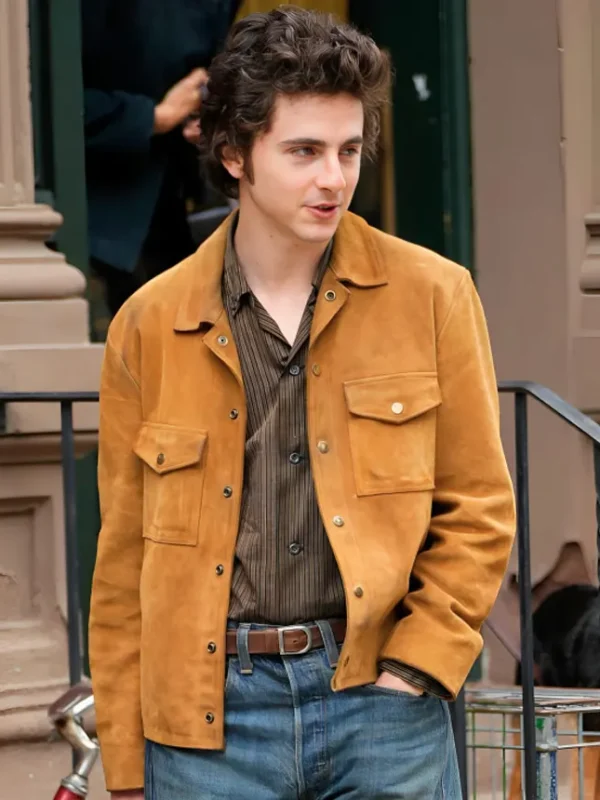 A Complete Unknown Timothée Chalamet Suede Jacket