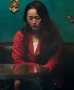 Ayaka One Night in Tokyo Red Suede Leather Jacket