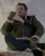 Beau Mirchoff The Finnish Line Black Shearling Leather Jacket