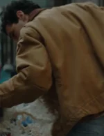 Christopher Abbott Wolf Man Brown Jacket