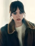 Jenna Ortega Hurry Up Tomorrow Brown Jacket