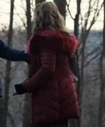 Jennifer Coolidge Riff Raff Red Puffer Jacket