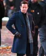 Mark Wahlberg Play Dirty Blue Wool Coat