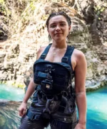 Florence Pugh Running Wild With Bear Grylls Vest