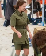 Sydney Sweeney Eden Green Cotton Coat