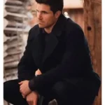 Simulant 2023 Robbie Amell Black Coat