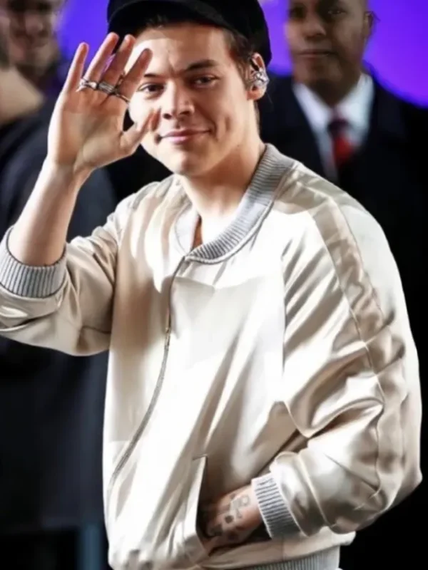 Harry Style Metallic Satin Jacket