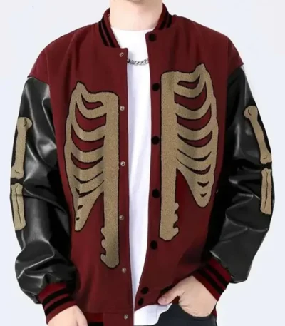 Skeleton Baseball Varsity Jacket