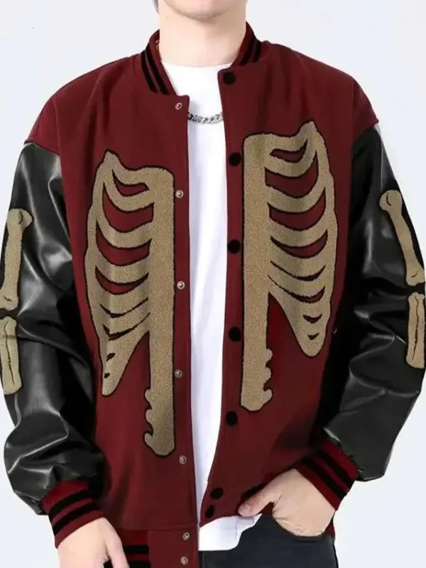 Skeleton Baseball Varsity Jacket
