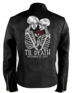 Skeleton Til Death Leather Jacket