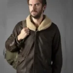 Solos Otto Shearling Fur Collar Jacket