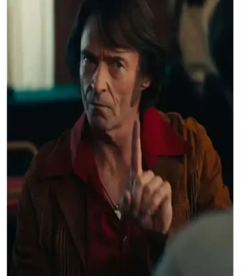 Song Sung Blue Hugh Jackman Brown Fringe Jacket