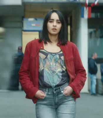 Sonia Bendhaou Squad 36 Red Jacket