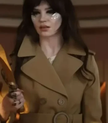 Her Private Hell Sophie Thatcher Brown Trench Coat