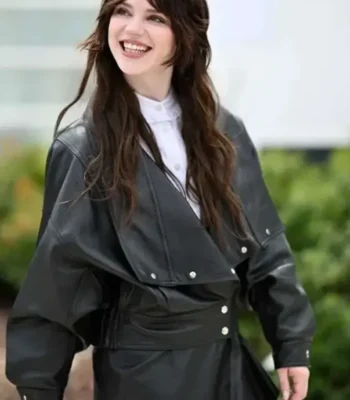 Her Private Hell Event Sophie Thatcher Leather Jacket