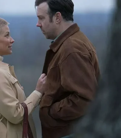 South of Heaven Jason Sudeikis Brown Suede Jacket