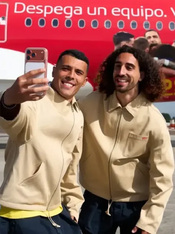 Spain Football Team 2026 Beige Jacket