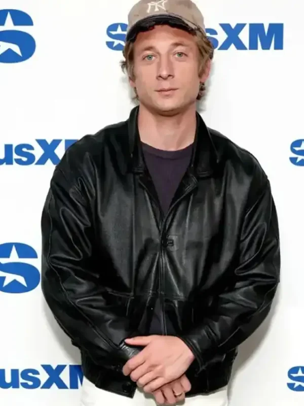 Springsteen Jeremy Allen White Black Leather Jacket