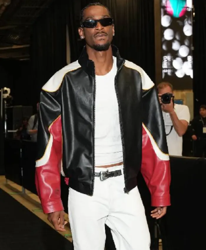 Spurs Shai Gilgeous-Alexander Leather Jacket Spurs Shai Gilgeous-Alexander Leather Jacket