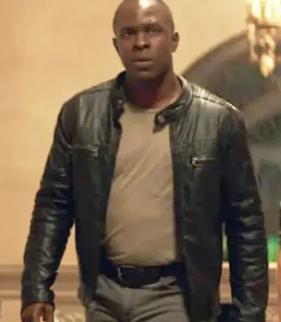 Starbright Gbenga Akinnagbe Black Leather Jacket