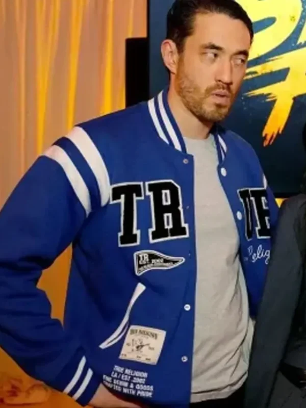 Street Fighter Event Andrew Koji Blue Wool Jacket