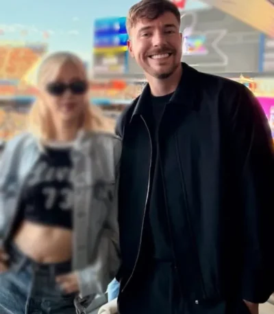 Super Bowl 2026 MrBeast Black Jacket