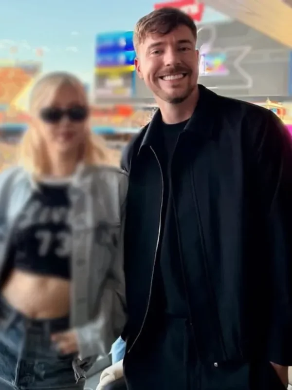 Super Bowl 2026 MrBeast Black Jacket