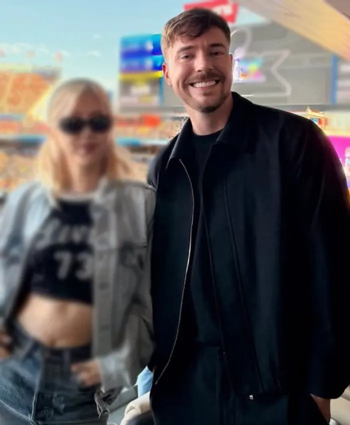 Super Bowl 2026 MrBeast Black Jacket Super Bowl 2026 MrBeast Black Jacket