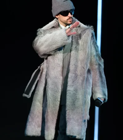 Super Bowl LX Halftime Show Bad Bunny Shearling Coat