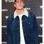Super Bowl Party Tom Brady Blue Suede Jacket