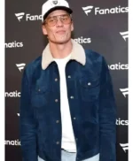Super Bowl Party Tom Brady Blue Suede Jacket