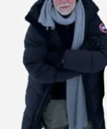 Superman James Gunn Black Puffer Coat