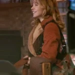 Sydney Sweeney Americana Brown Shearling Coat