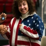 Sydney Sweeney Christy USA Flag Jacket