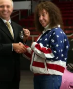 Sydney Sweeney Christy USA Flag Jacket