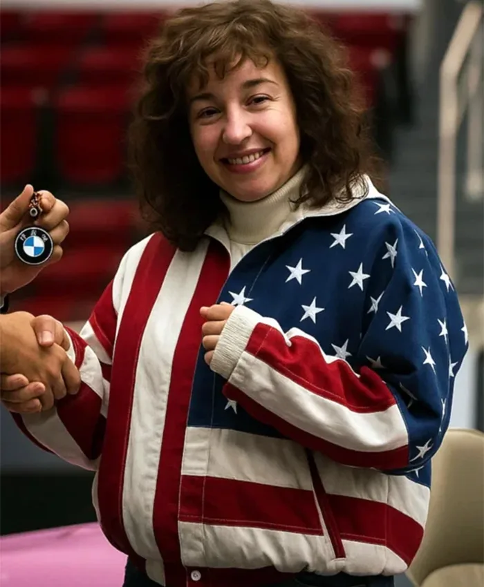 Sydney Sweeney Christy USA Flag Jacket Sydney Sweeney Christy USA Flag Jacket