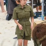 Sydney Sweeney Eden Green Cotton Coat