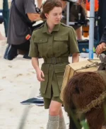 Sydney Sweeney Eden Green Cotton Coat